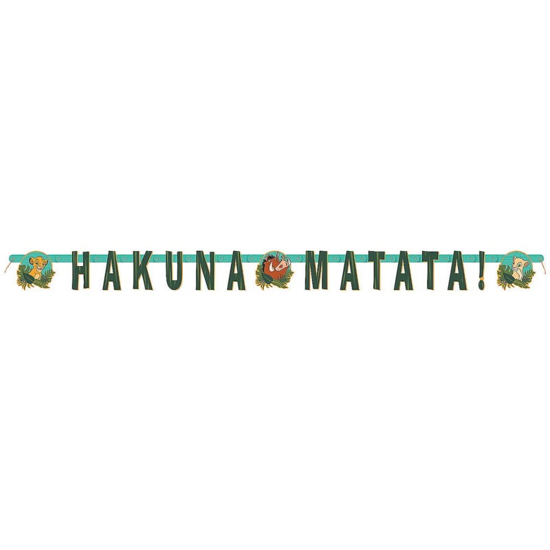 The Lion King Birthday "Hakuna Matata" Banner, 67 Inches
