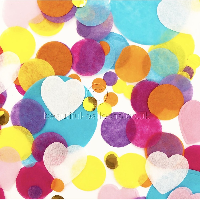 Beautiful Balloons Fiesta Rainbow Party Confetti! Tissue paper, Rainbow Colours, Gay pride, Unicorn theme