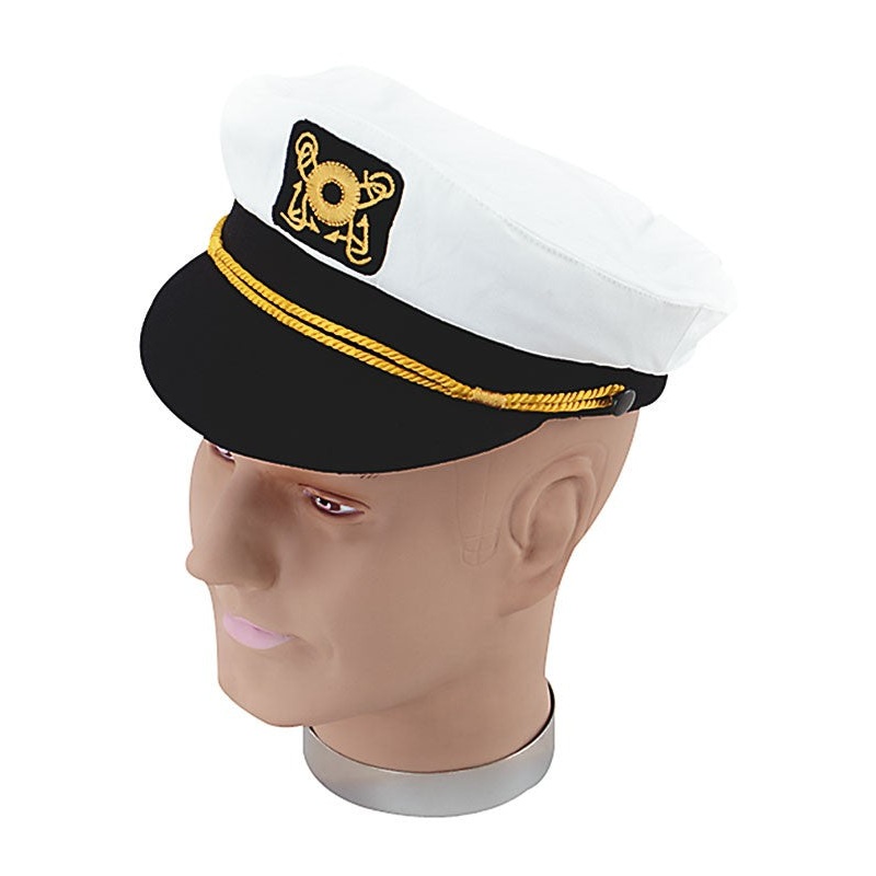 Black and White Captain Cap