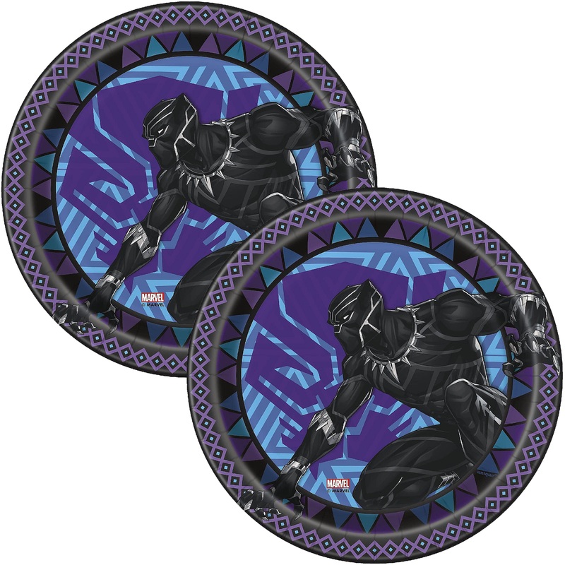 Black Panther Wakanda 7" Dessert Plates  8 Count