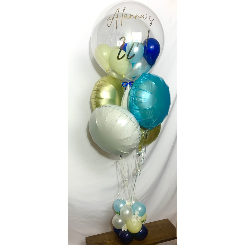 Bubble bunch with base Lemon and Blues Personalised