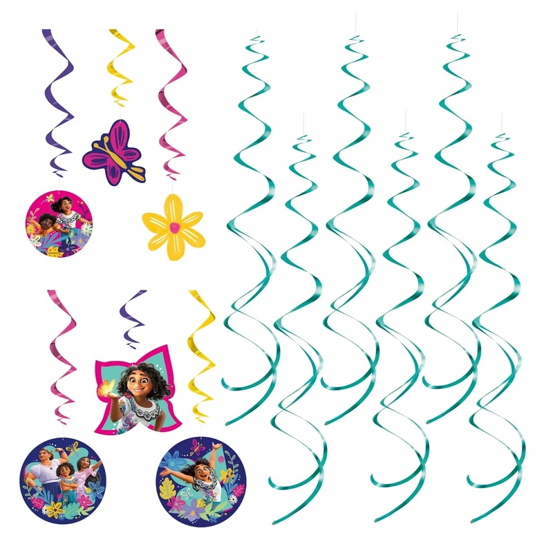 Disney Encanto Hanging Swirl Decorations 12 Ct