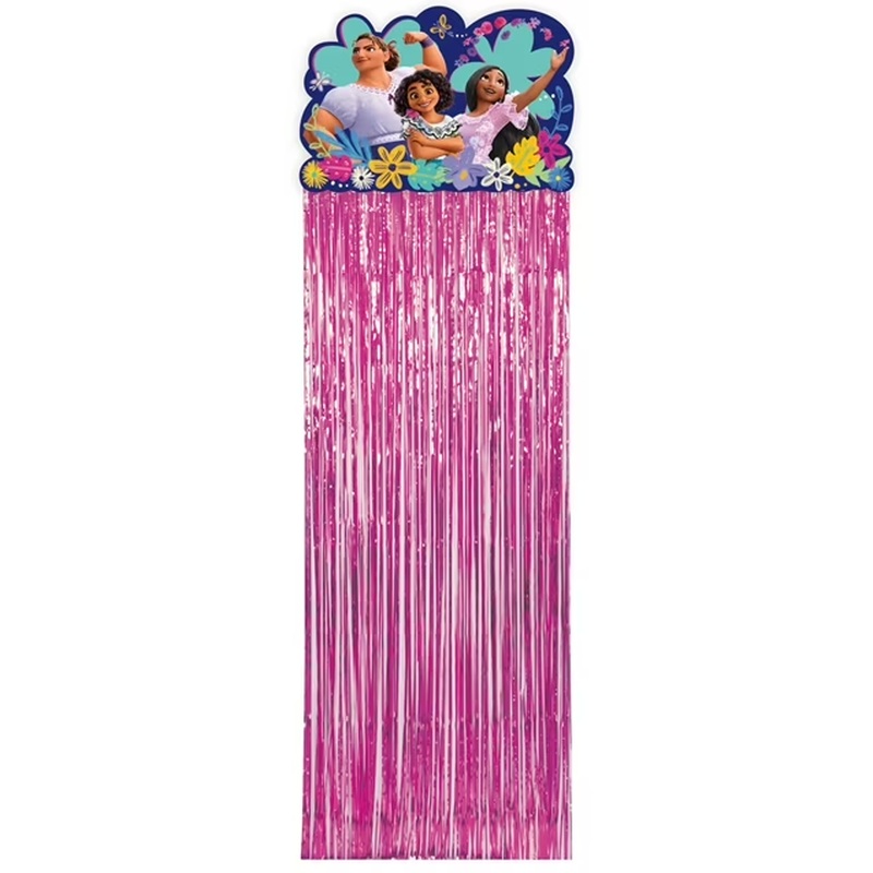 Disney Encanto Party Foil Fringe Door Curtain 5.5 ft x 2.5 ft