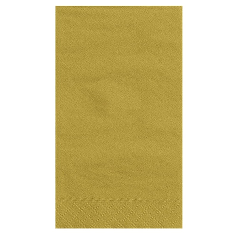 Gold Solid Guest Towels, 20ct