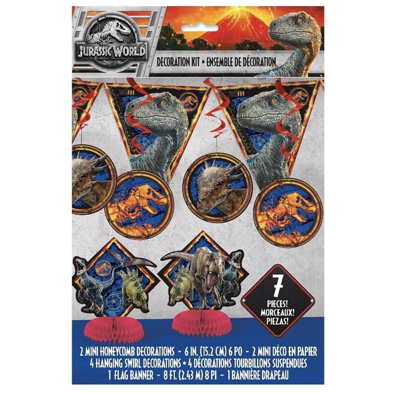 Jurassic World Decoration Kit 7 pcs.