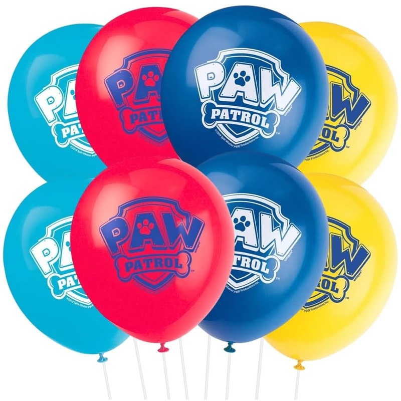 Paw Patrol Latex Balloons 12 inc 8 ct