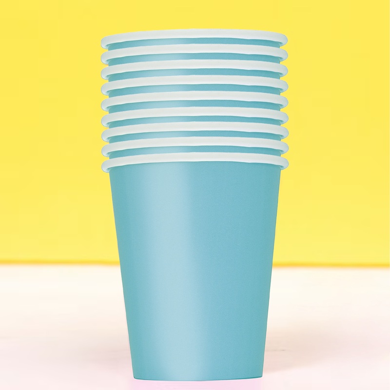 Sea Blue 9oz Paper Cups, 14ct