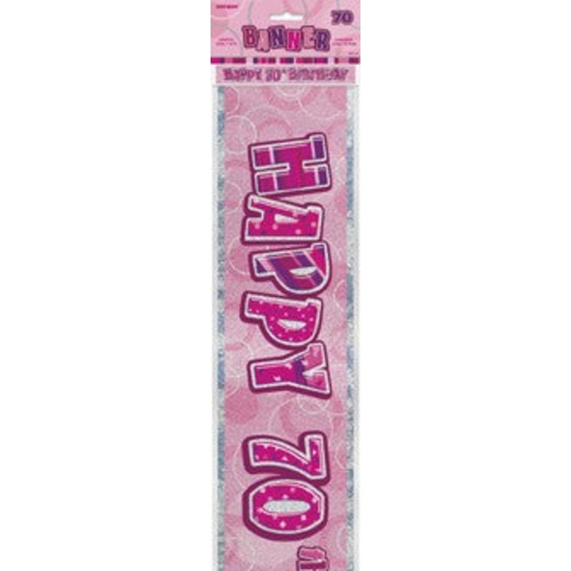 70th Pink Banner