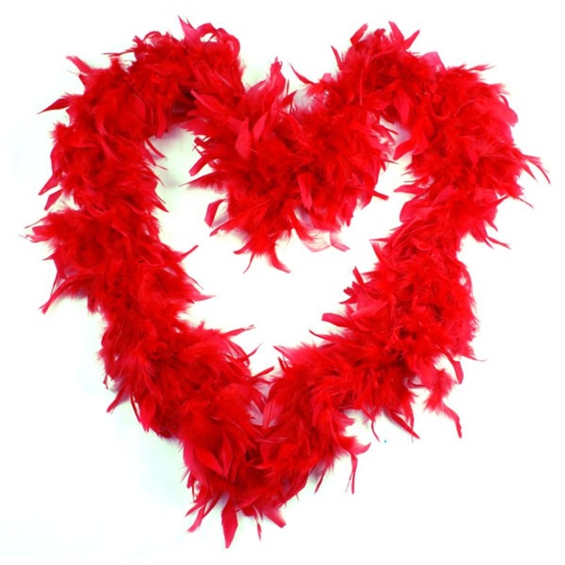 Feather Boa - Red 80g