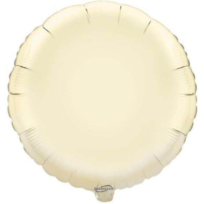 Foil 18" Round in Ivory