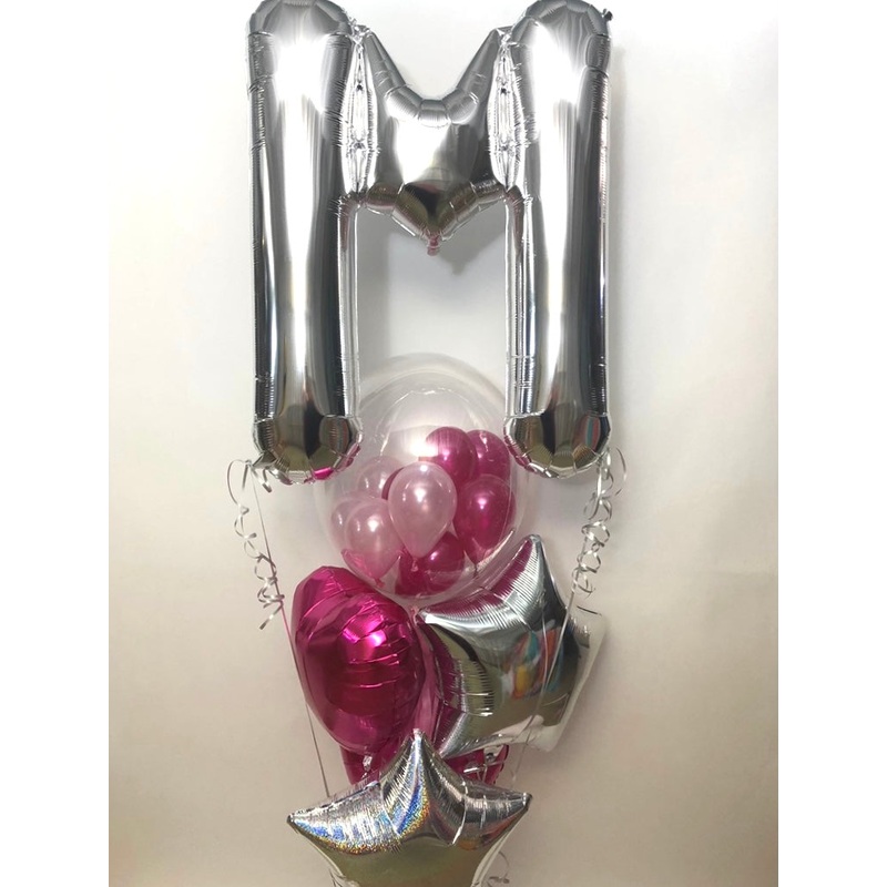 Large Foil Letter M Cluster