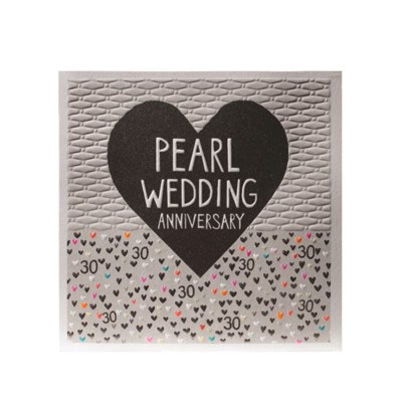 Pearl Wedding Anniversary Card
