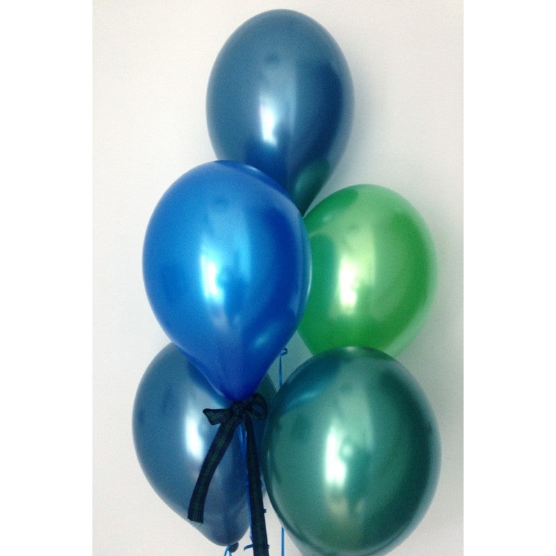 Pearlised Latex Balloons 'Black Watch' Tartan - Perfect for Burn's Night