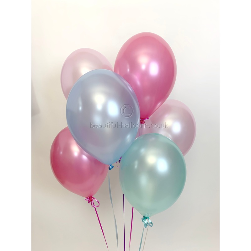 Pearlised Latex Balloons - Disney's Frozen Range