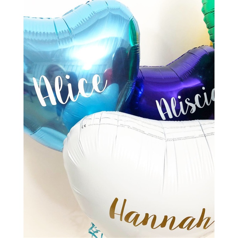 Personalised Heart 18" Foil Balloons