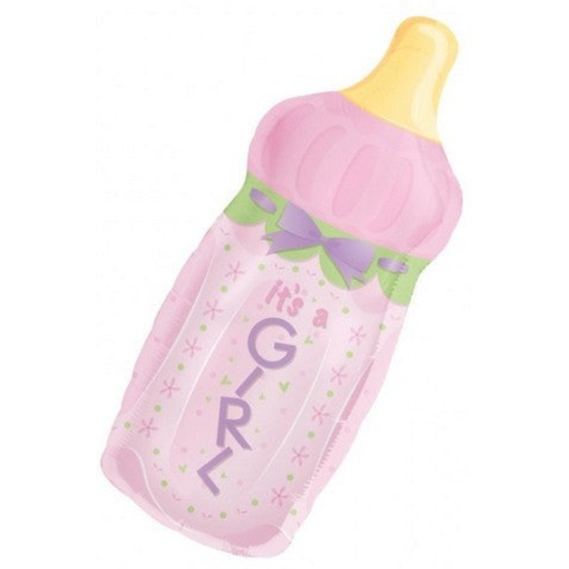 Pink Baby Bottle Supershape