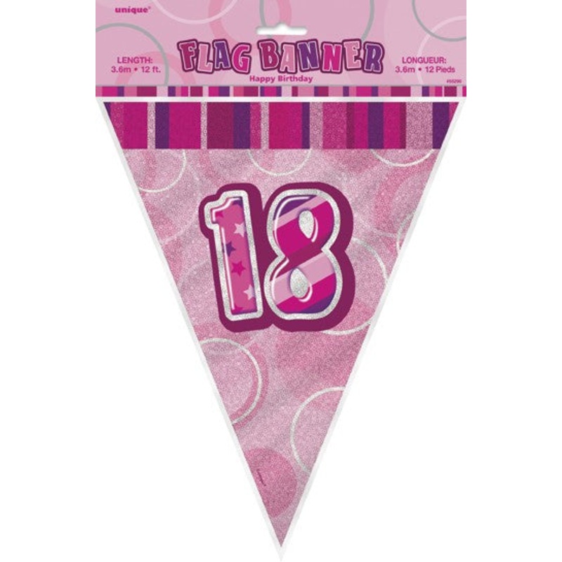Pink Flag Banner