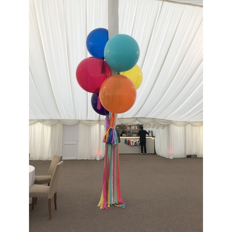 Rainbow 36" Paddle Balloons