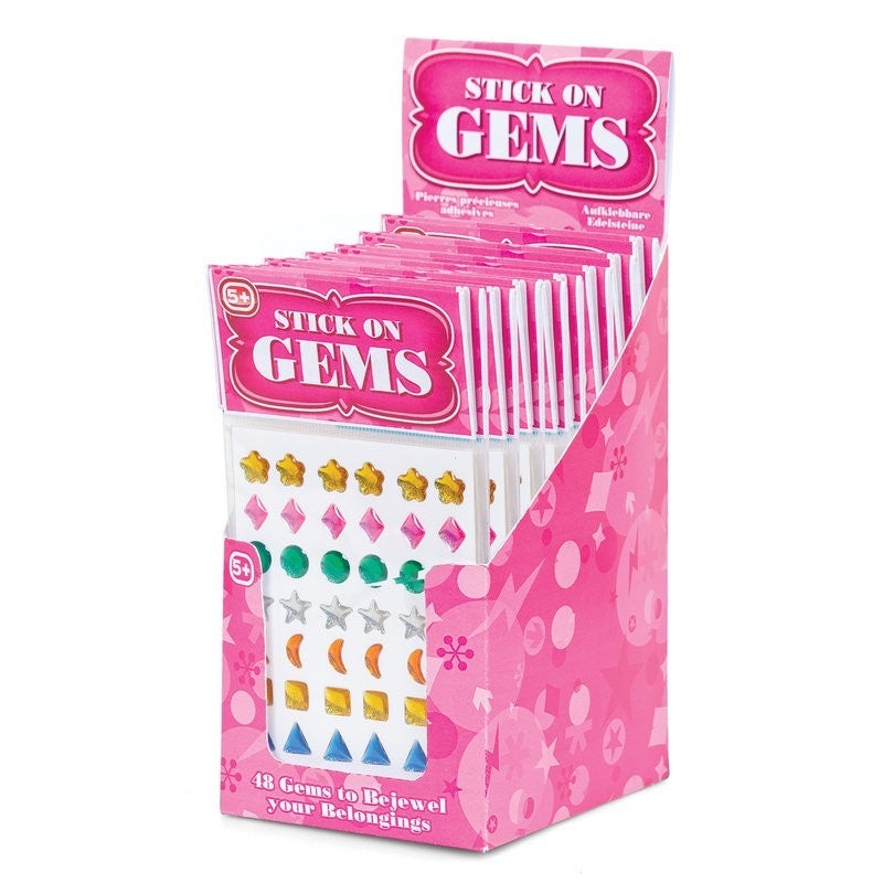 stick on gems - pack of 10