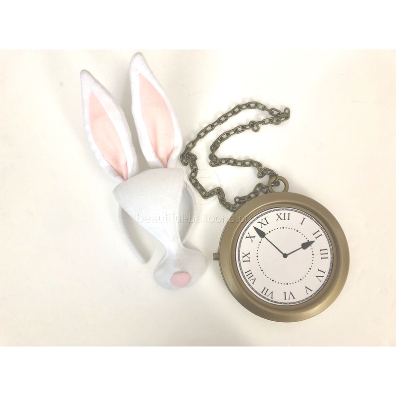White rabbit and pocket watch - Alice in Wonderland - World Book Week