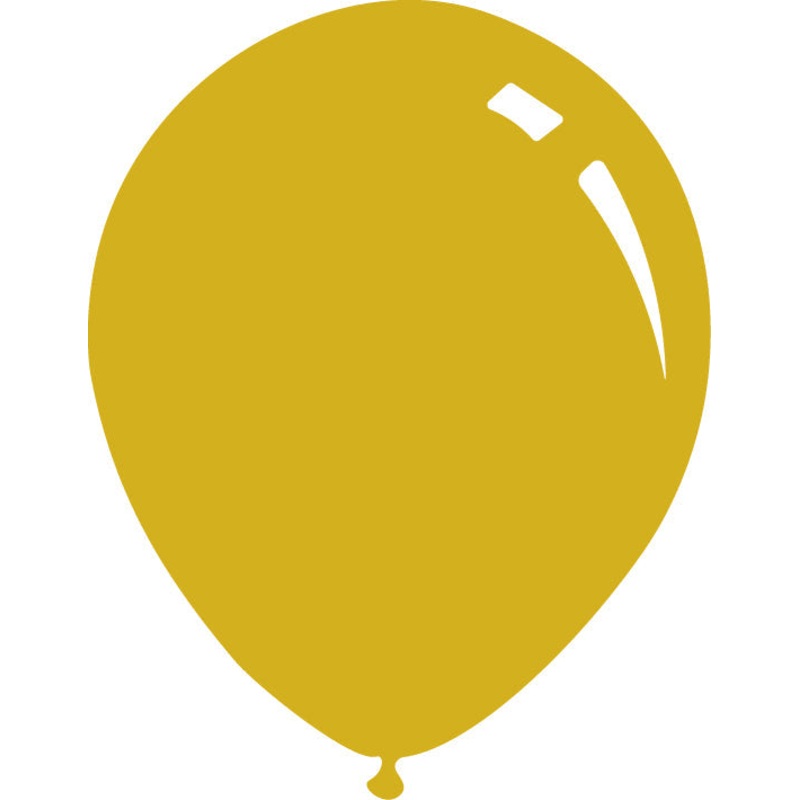 12" Deco Deep Yellow Decomex Latex Balloons (100 Per Bag)