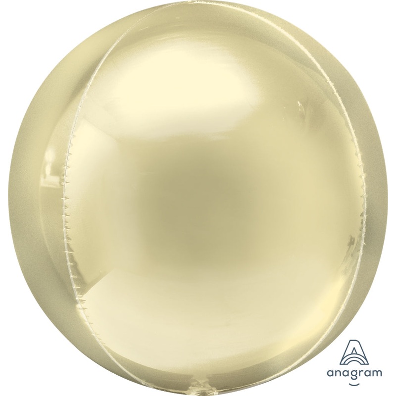 16" Orbz Pastel Yellow Foil Balloon