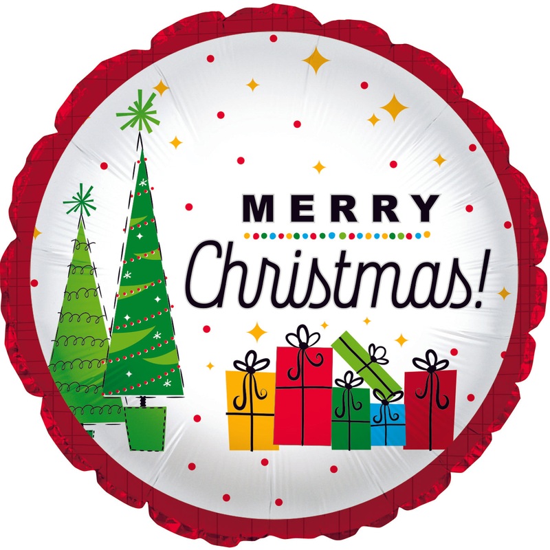 17" Christmas Presents Foil Balloon