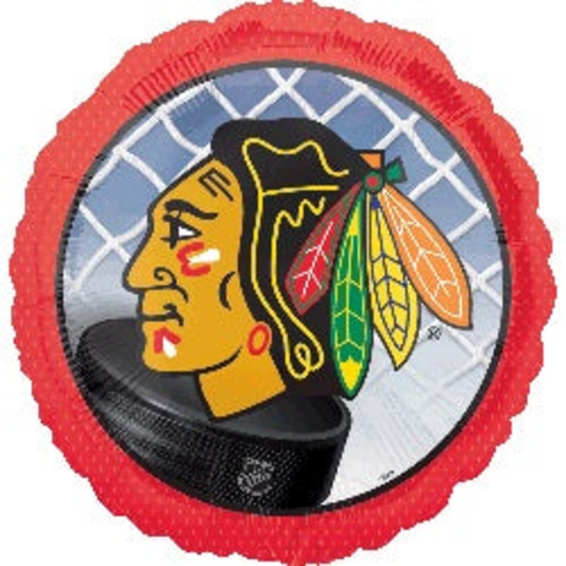 18" Chicago Blackhawks NHL Hockey Mylar Balloon