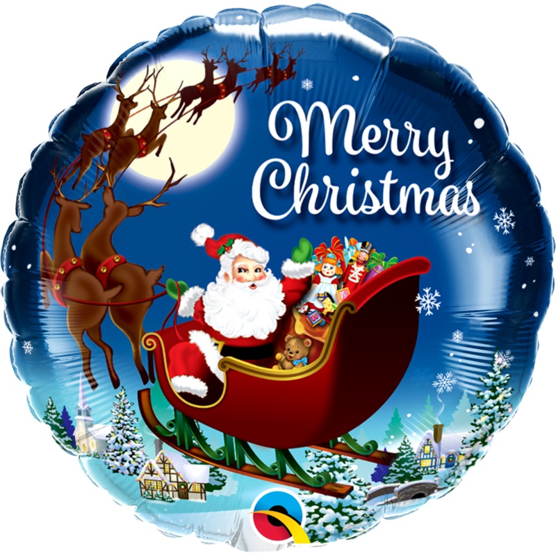 18" Christmas St. Nick Foil Balloon