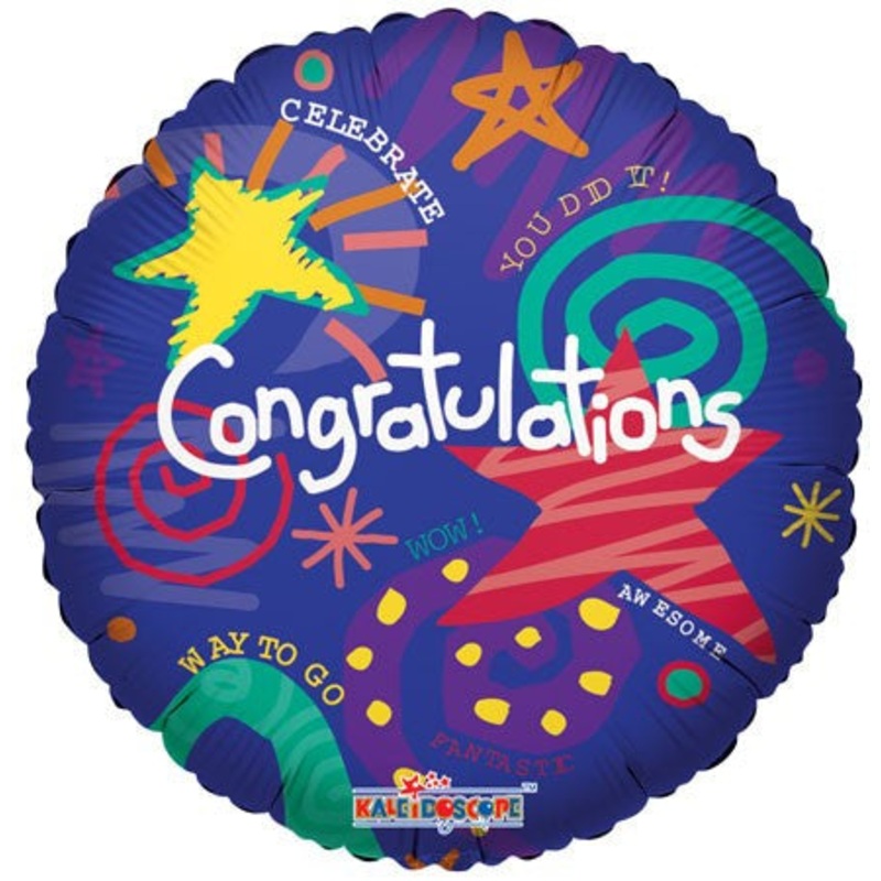 18" Congratulations Messages Balloon
