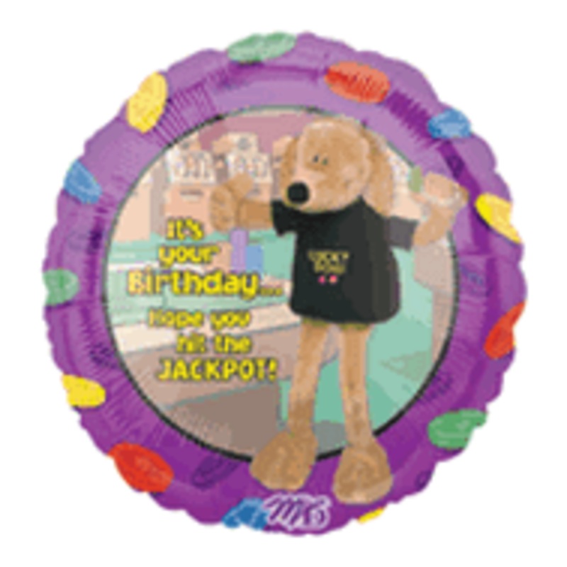 18" Happy Birthday Lucky Dog Party Pals Balloon