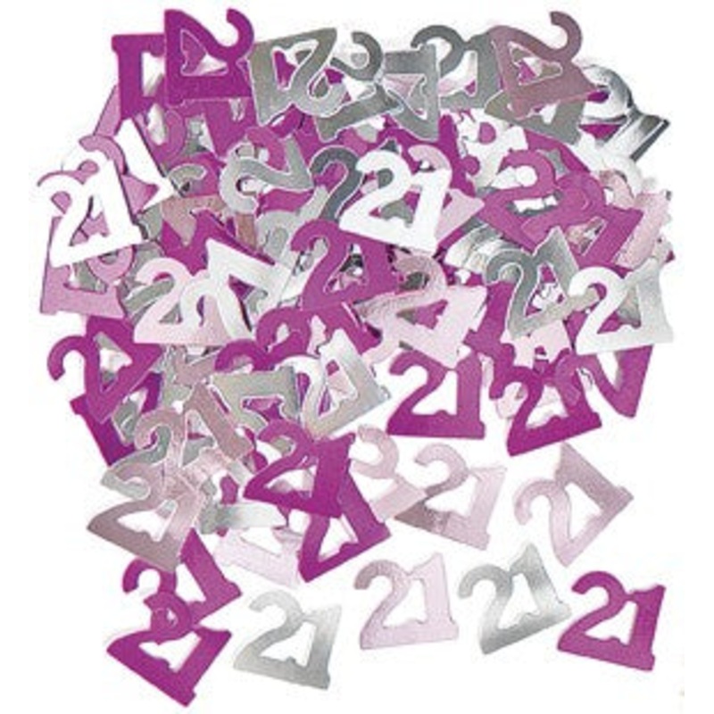 21st Pink Foil Confetti