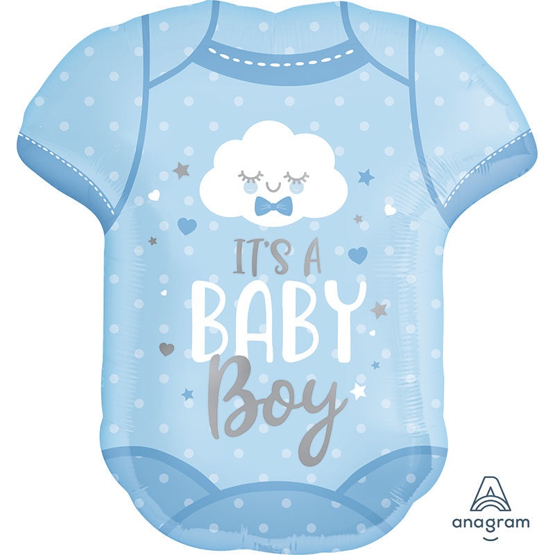 24" Baby Boy Onesie SuperShape Foil Balloon