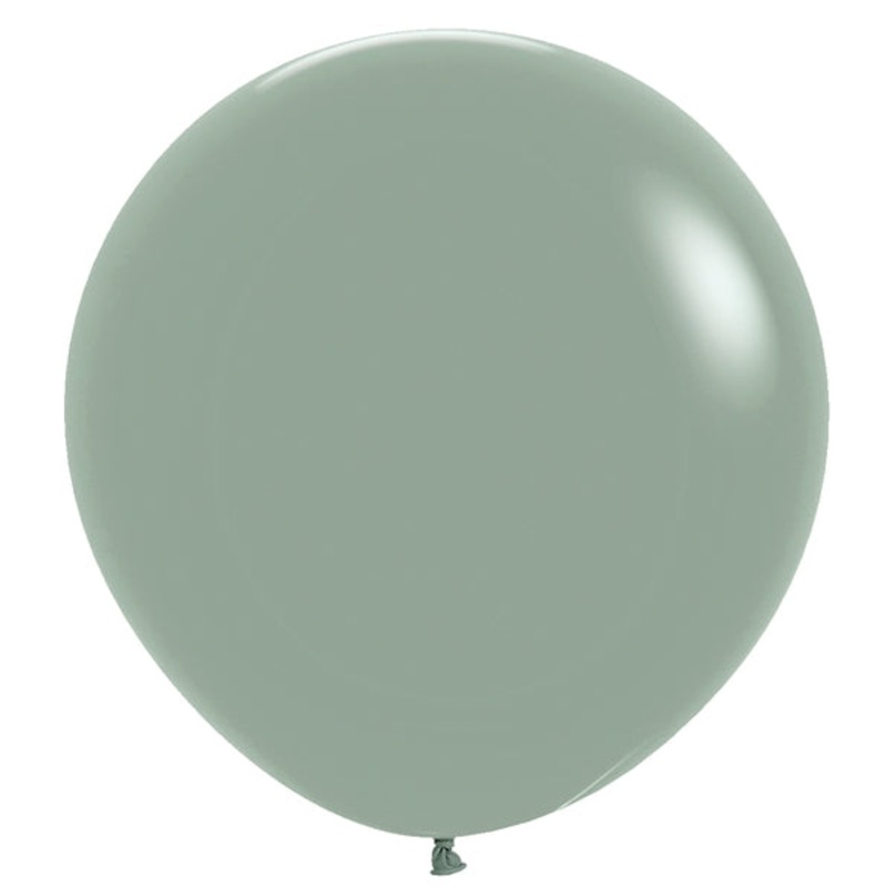 24" Sempertex Latex Balloons (10 Per Bag) Pastel Dusk Laurel Green