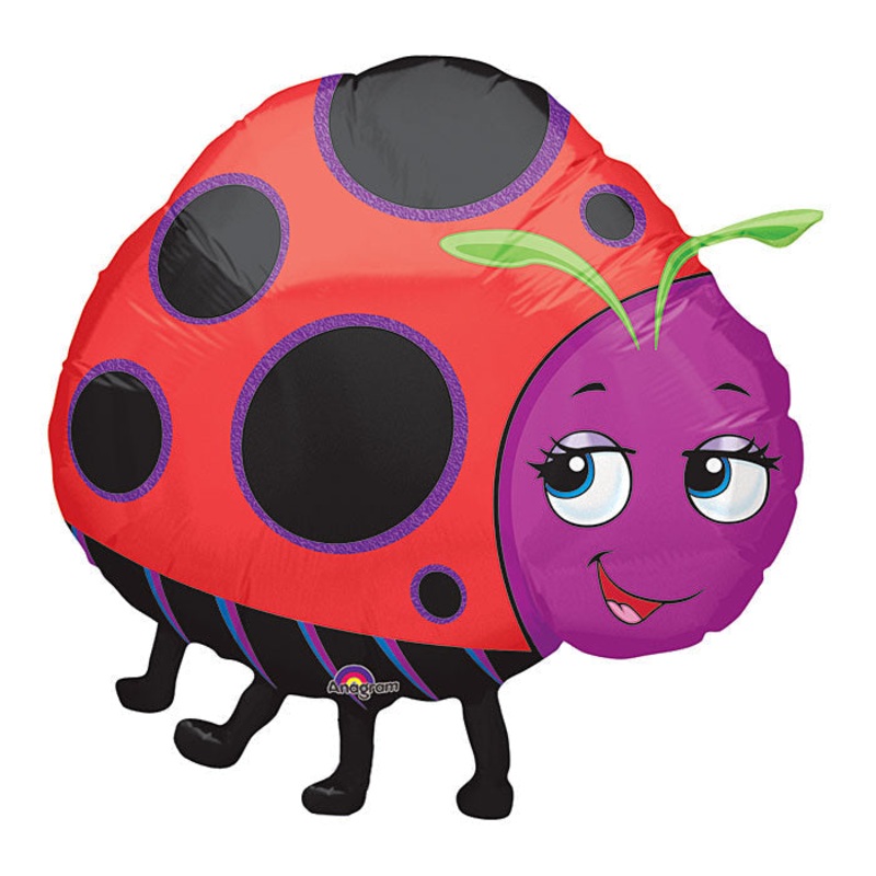 25" Large Foil Miss Ladybug Balloons