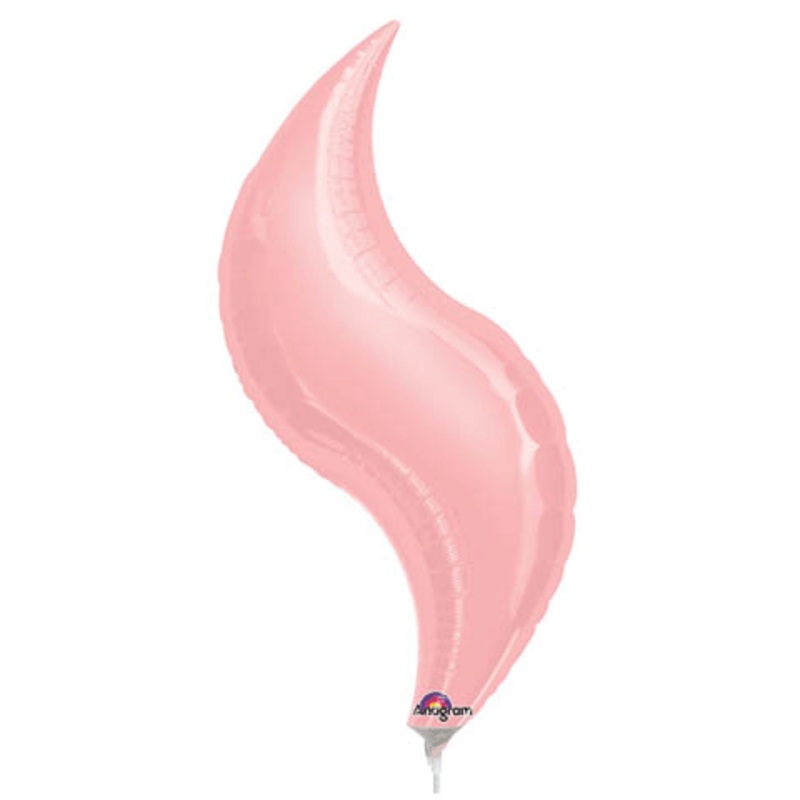 28"Airfill Only Mini Pastel Pink Curve Balloon