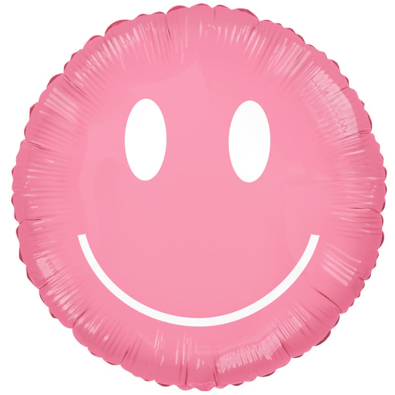 30" Rosy Smile Pink Foil Balloon