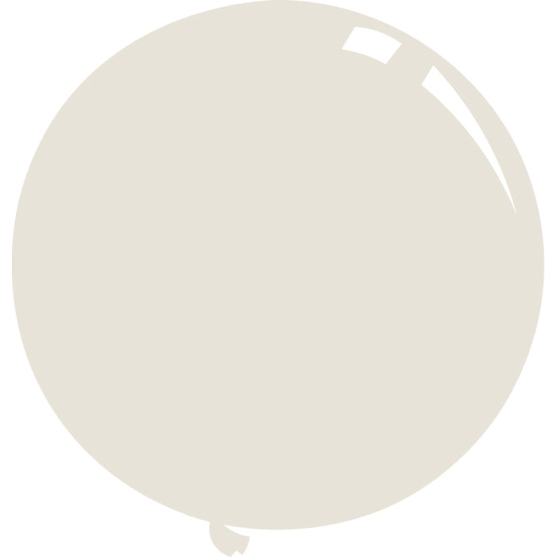 36" Deco Dusty White Decomex Latex Balloons (5 Per Bag)