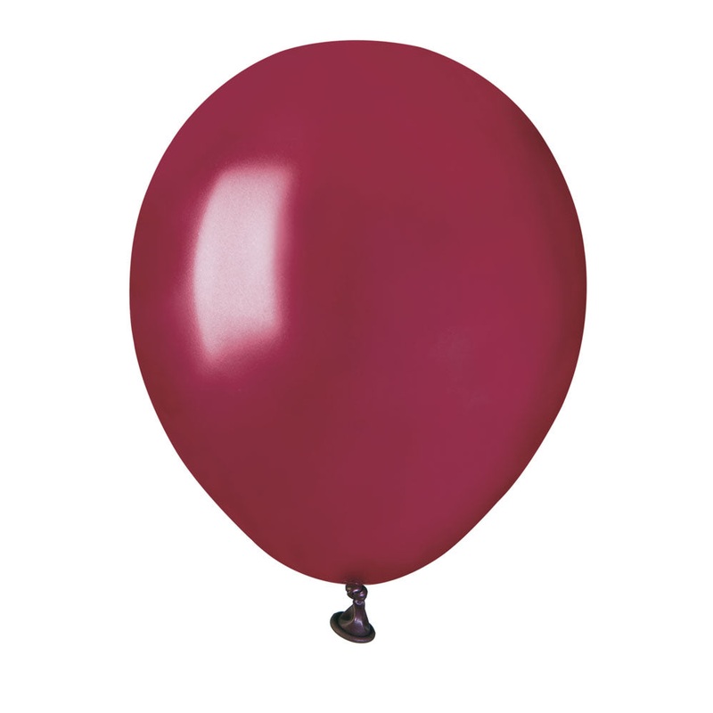 5" Gemar Latex Balloons (Bag of 100) Standard Vino