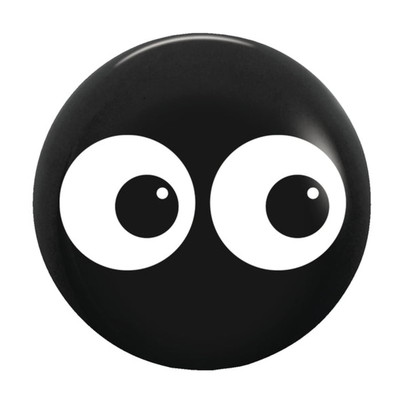 5" Latex Balloons - Top Print (100 Per Bag) (Deluxe Black) Double Eye Betallatex