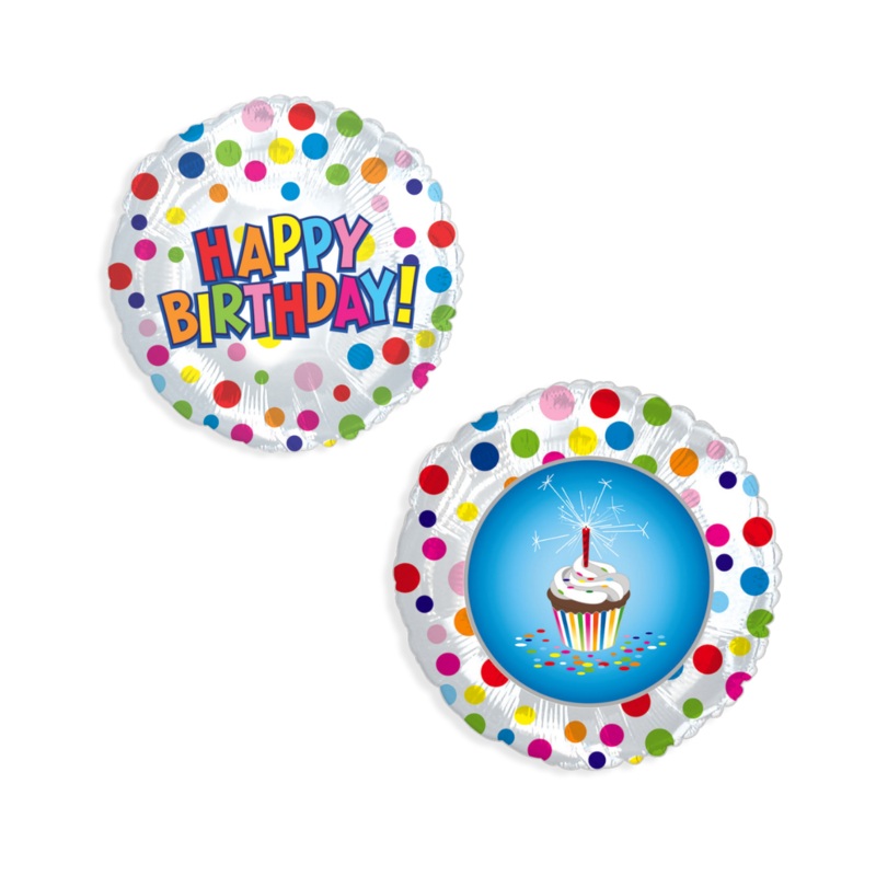 9" Airfill Only Happy Birthday Treat Balloon