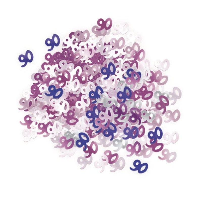 90th Pink Foil Confetti