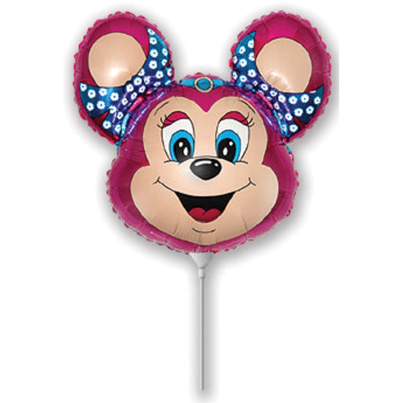 Airfill Only Babsy Mouse Fuchsia Balloon