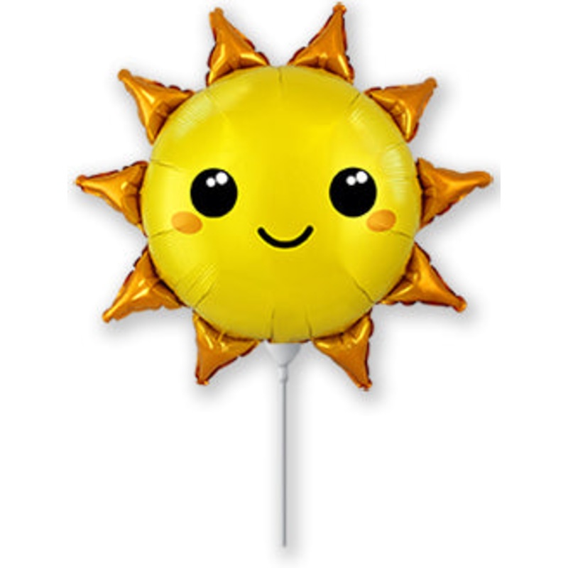 Airfill Only Mini Sun Foil Balloon