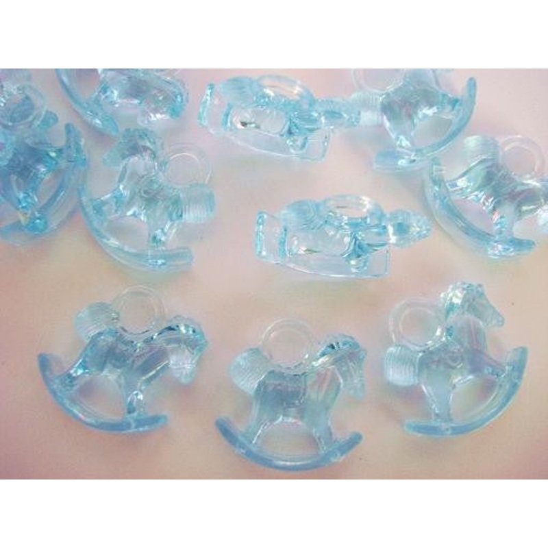 Baby Shower Favors - Rocking Horses - BLUE (2x Packs of 16)