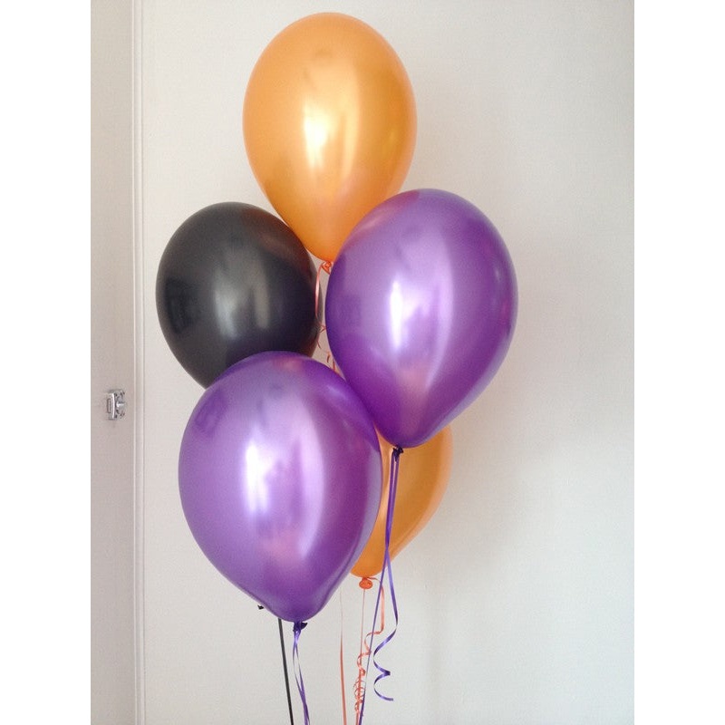 Classic Pearlised Halloween Latex Balloons