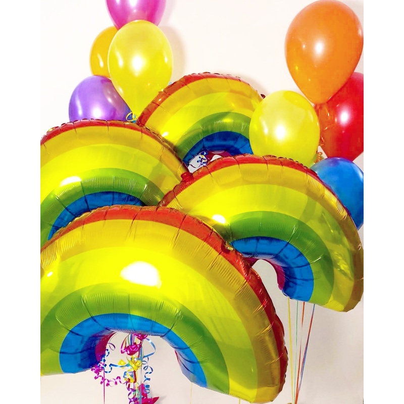 Rainbow Supershape Foils and Latex Bunch