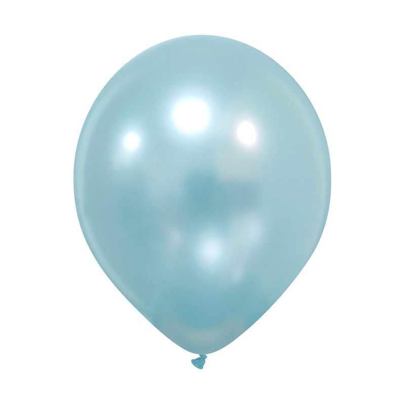 12" Cattex Premium Metal Soft Blue 50 Latex Balloons