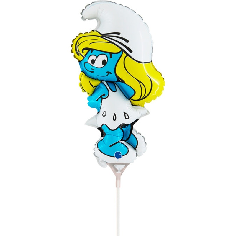 17" Airfill Only Smurfs Puffetta mini Foil Balloon