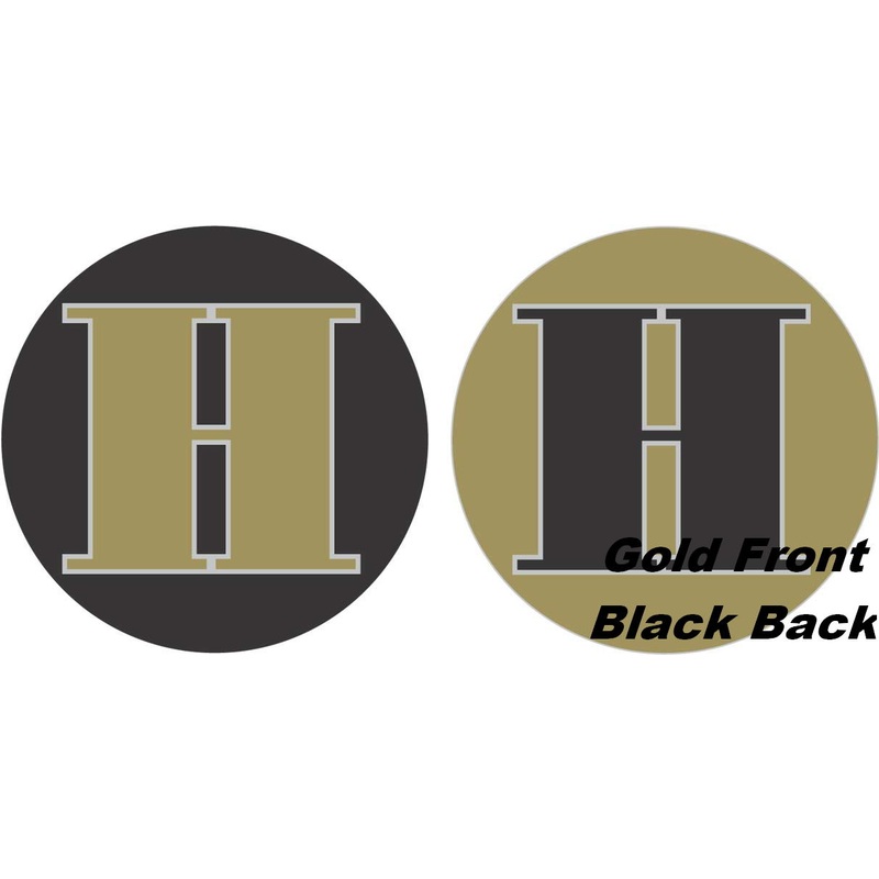 18" Classic Letter Balloon Letter "H" Gold/Black